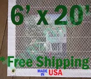 6' x 20' Clear Poly Tarp Room Divider Patio Porch Enclosure Fumigation Curtain