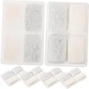 GANAZONO 6pcs Activated Carbon Filter Element Cat Water Fountain Filter Pet Fountain Cats Pet Water Dispenser Tool White