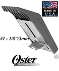 OSTER A5/A6 Blade 1/8"(3mm) ATTACHMENT GUIDE COMB*Fits Most Andis Wahl Clippers
