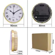 Quartz Bezel Clock Watch Movement Insert Gold With Arabic Numerals