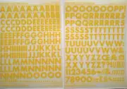 Chartpak Velvet Touch Lettering Futura Bold 72pt/S1572C Yellow Rub On Letters