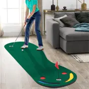 CostwayPortable Golf Putting Green Set with 3 Putting Cups and 1 Flag