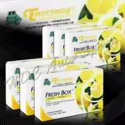 6 X Tree Frog Lemon Limon Natural Extreme Car Air Freshener Fresh Box Universal (for: Honda Civic)