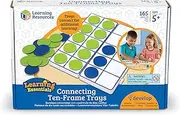 Learning Resources Connecting Ten-Frame Trays, 165 Pieces