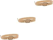 [FOMIYES] Elastic Waist Belt for Women Vintage Woven Straw Strap Comfortable Fit for Dresses Jeans Casual Wear Versatile Fashion Accessory