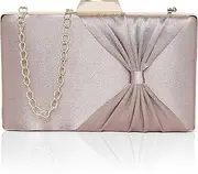 [Lavie] Women's Bow Frame Clutch Bags | Detachable Chain Sling Strap | Ladies Purse Wallet