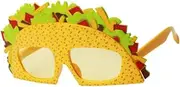 Frediuo Party Glasses Taco Glasses Photo Booth Props Party Costume Novelty Mexican Eyeglasses Dia DE Muertos for Masquerade Birthday