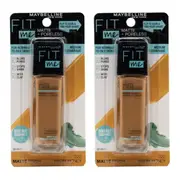 2PK Maybelline 30ml Fit Me Matte + Poreless Foundation 12H Carded 322 Warm Honey