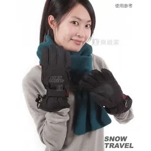 SNOWTRAVEL POLARTEC保暖透氣雙層防風手套 (黑色)[STAR020-BLK]