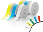 6 Rolls Cable Labels Maker Tape for D11/D110/D101 Label Maker, 0.49'' X 4.29'' -