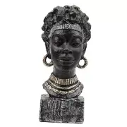 African Statues and Sculptures for Home Decor,African Figurines Head Black W