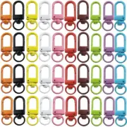 50PCS Colorful Metal Lobster Claw Clasps Swivel Lanyards Trigger Snap Hooks Stra