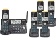 5-Handset DECT Cordless Phone with Bluetooth & Digital Answering – 2300 ft Range