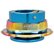 NRG Steering Wheel Quick Release Hub Kit Gen 2.8 - New Blue - Neochrome Ring NEW