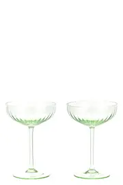 VENINI Set Of 2 'Bollicine' Champagne Cups ⌀ 10.8 Cm