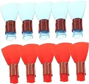 ibasenice 10pcs Suona Whistle Chinese Oboe Reeds Suona Accessories Reeds for Suona Alto Sax Reed Chinese Suona Trumpet Reeds Suona Reed Mouth Suona Supplies Kazoo Reeds Whistle Reeds Plastic