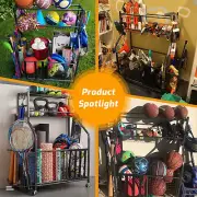 PLKOW Sports Equipment Storage for Garage, Garage Sports Equipment Organizer,