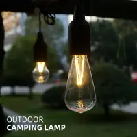 在飛比找樂天市場購物網優惠-露營LED氛圍燈 戶外便攜露營燈復古照明LED拉線燈帳篷燈圣