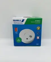 Quell 9v Smoke Detector Alarm Q301 Photoelectric Professional Residential Series