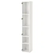 ENHET high cb w 4 shelves, white, 30x30x180 cm