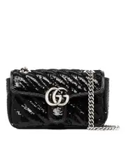 Gucci GG Marmont Mini Sequin Shoulder Bag