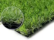 LITA Artificial Grass Turf 4 ft x 7 ft with Drainage, 0.8 Inch Realistic Fake Grass Rug Indoor Outdoor Lawn Landscape for Garden, Balcony, Patio, Synthetic Grass Mat for Dogs, Customized