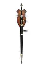 LORD OF THE RINGS - STRIDER'S RANGER SWORD with SCABBARD/DAGGER (+ WALL PLAQUE)