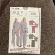 Burda Easy Pattern 8108 Misses’ Sz 44-60 Top Jacket Pants