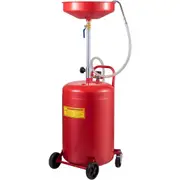 Waste Oil Drain Tank Portable Oil Drain 20 Gallon Air Operated Drainer
