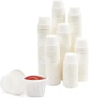 Stockroom Plus 600 Pack Mini Sample Cups for Tasting, Small Disposable Paper Sou