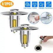 1/2X Basin Core Bounce Drain Filter Pop Up Bathroom Sink Stopper Water Filter