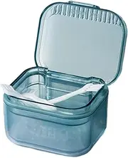 Retainer Holder,Denture Cleaning Case | Denture Cup Holder Case Travel Leak Proof with Lid Waterproof, Denture Retainer Bath Box Storage Soaking