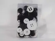 Blumenthal Lansing Co. 4 oz. Assorted Buttons Assorted Sizes - New - Tuxedo