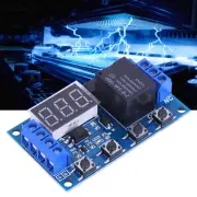 DC 6V to 30V Digital Timer Relay Module with LED Display and Micro USB Power