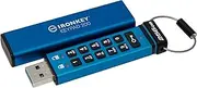 Kingston Ironkey Keypad 200 USB-A 256GB Encrypted Flash Drive | OS Independent | FIPS 140-3 Level 3 | XTS-AES 256-bit | BadUSB and Brute Force Protection | Multi-Pin Option | IKKP200/256GB