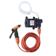 12V Car Washer Gun Pump High Pressure Cleaner Care Washing Machine Electric Cleaning Auto Device Orange