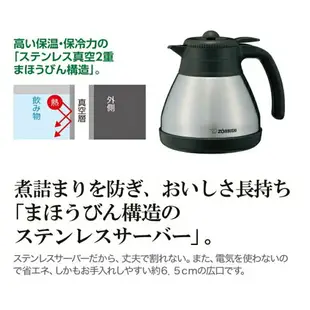【日本直送！快速發貨！】 Zojirushi 象印 全自動咖啡機 C-RT40-BA 540 毫升4 杯不銹鋼容器