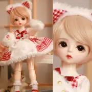 1/6 BJD Doll Upgrade Face Makeup Full Set Dress Shoes Lifelike Girl Doll Kid Toy