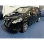 納智捷版絕版品 LUXGEN MPV M7 1/18 全開版金屬模型車 稀有黑色款