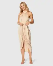 Pilgrim Addy Midi Dresses in SAND: 2 x size 6 & 1 x size 8