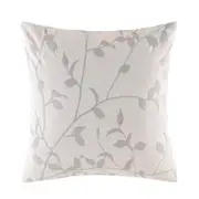 Kas Australia Ophelia Euro Throw Pillowcase 65x65cm - Silver