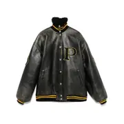 [Prada] Prada Leather Bomber Jacket 40 IT BLACK