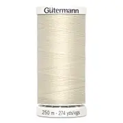 Gutermann Sew-All Polyester Sewing Thread 250mt - 802 - Ecru