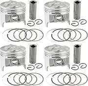 1/4 Sets Motorcycle Engine Piston Rings Kit Bore STD Size 49mm ~ 49.5mm For GSX250R GJ72A GJ73A GJ74A GSF250 BANDIT 250(4Set 49.5mm)