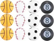 JOOLA 42177 Table Tennis Balls Sports Set in Sports Design 40 mm 3-Star Training Quality - Even Ball Bounce, Colourful,