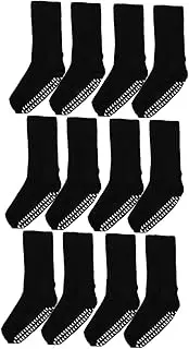 NOLITOY 3sets Men's Calf Socks Non-binding Hospital Socks Nursing Socks Non-slip Cotton Socks for Men 4pcs*3