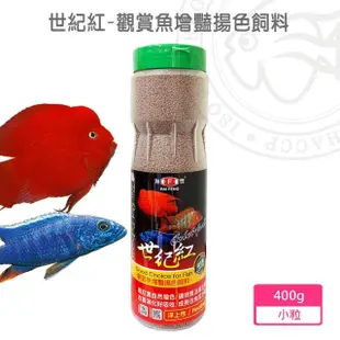 【海豐飼料】世紀紅 觀賞魚增豔揚色飼料 小粒400g(適合觀賞性熱帶魚類食用)