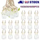 8ML Mini Car Air Freshener Diffuser Empty Glass Bottle Perfume Hanging Ornament