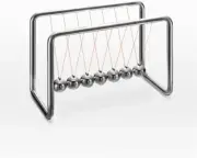Newton Cradle Balance Balls, Newton Pendulum with 7 Balls, Classic Newton Swing
