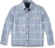Carhartt Rugged Flex Flannel, shirt women , color: Light Blue/White , size: XL